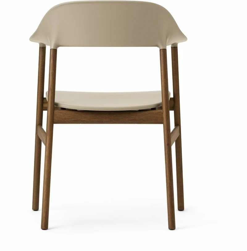 Chaise avec accoudoirs en chêne teinté et polypropylène sable Herit Sand - Normann Copenhagen