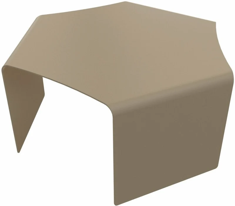 2 Tables basses en acier blanc et sable Ponant - Matière Grise