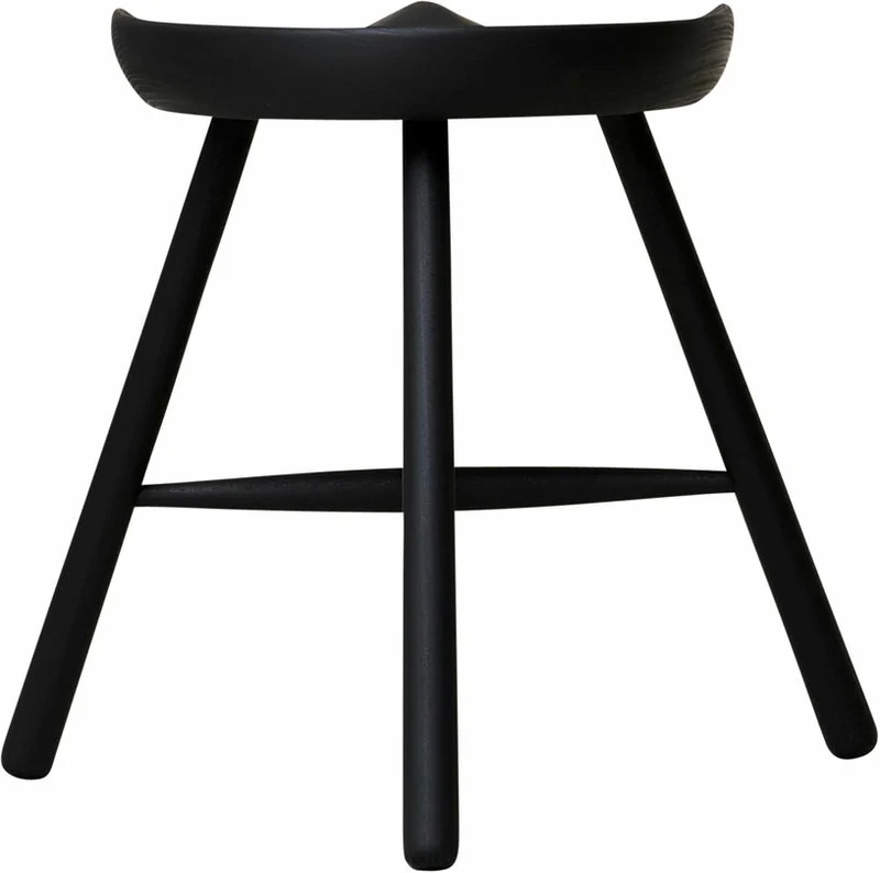 Tabouret en hêtre noir 49 cm Shoemaker - Form & Refine