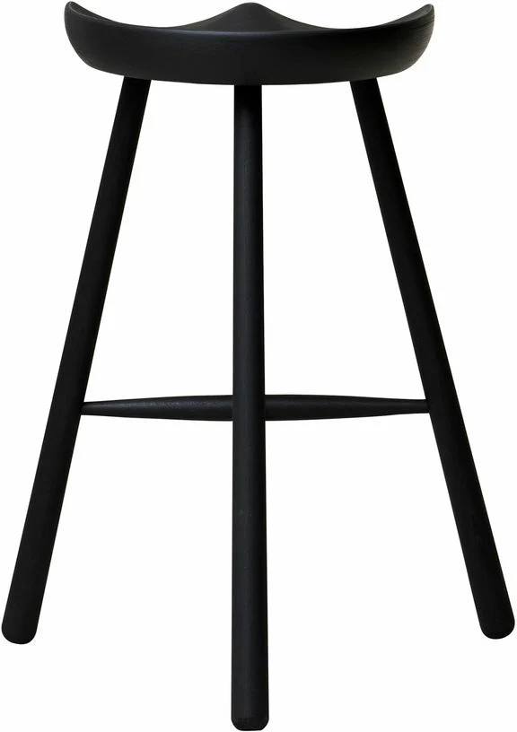 Tabouret de bar en hêtre noir 68 cm Shoemaker - Form & Refine