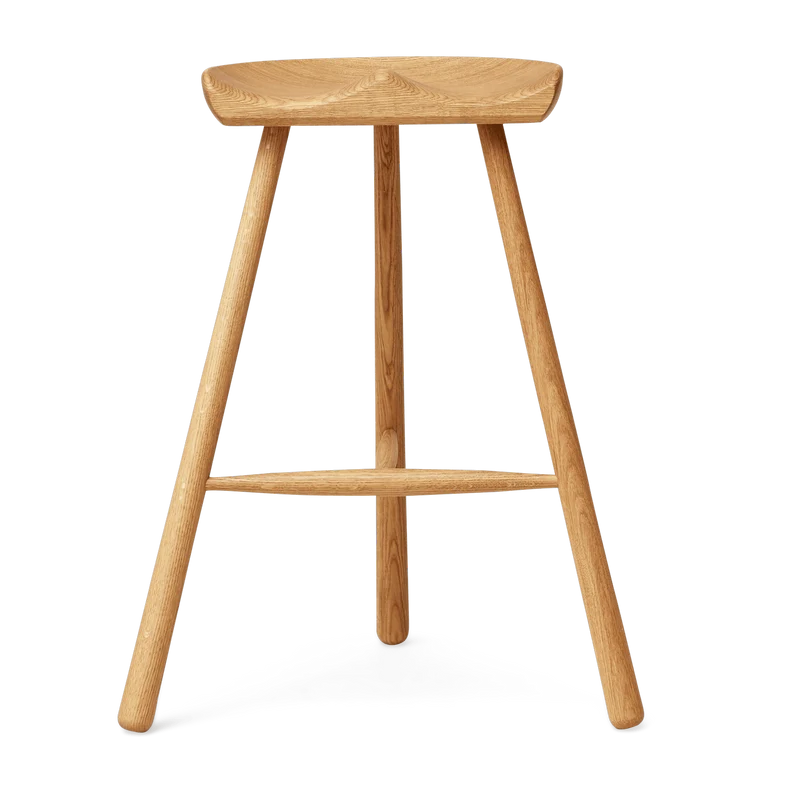Tabouret de bar en chêne naturel 68 cm Shoemaker - Form & Refine