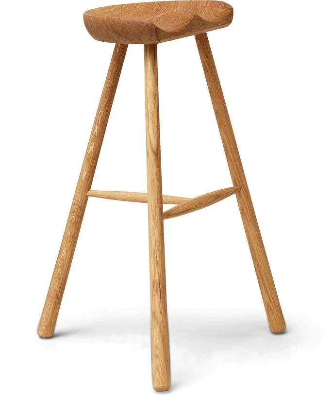 Tabouret de bar en chêne naturel 68 cm Shoemaker - Form & Refine