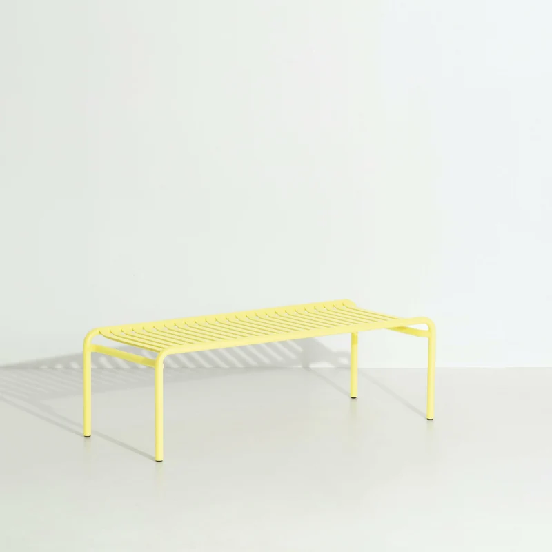 Table basse de jardin jaune 127 cm Week end - Petite friture