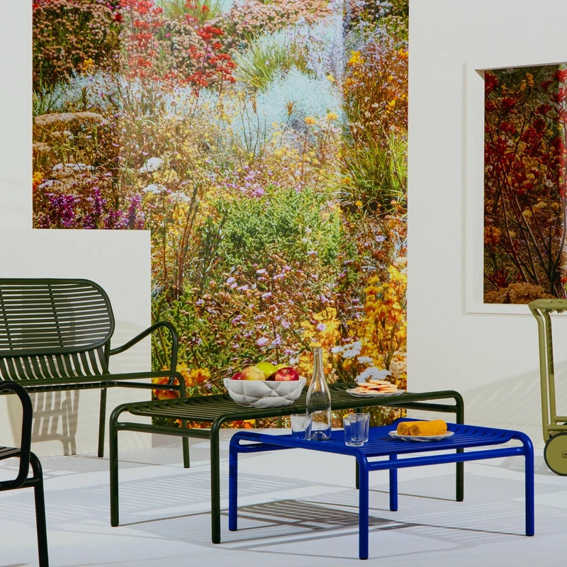 Table basse de jardin vert bouteille 127 cm Week end - Petite friture