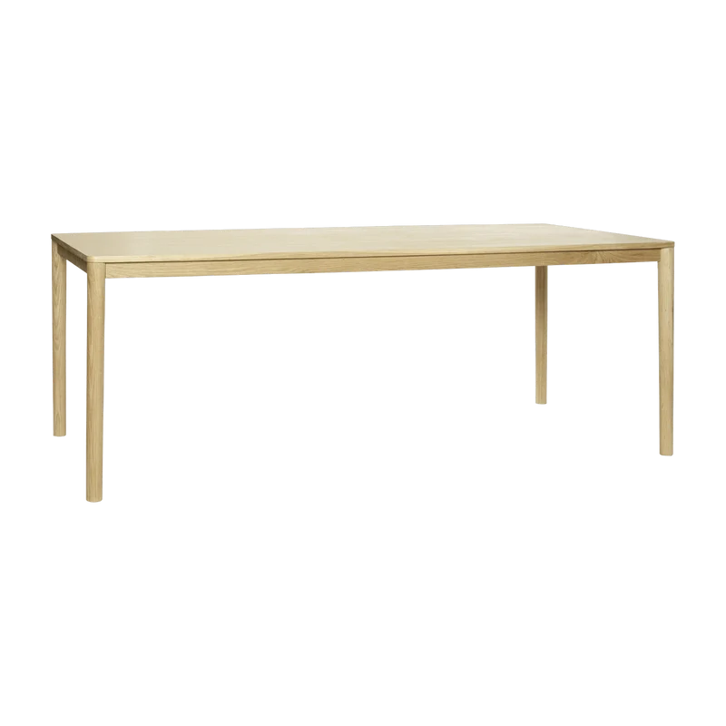 Table à manger 200 x 100 cm en chêne naturel - Hübsch