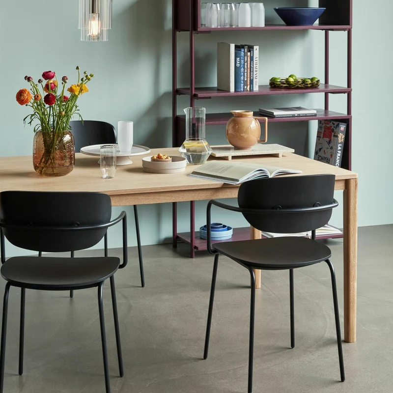 Table à manger 200 x 100 cm en chêne naturel - Hübsch