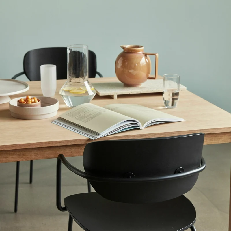 Table à manger 200 x 100 cm en chêne naturel - Hübsch