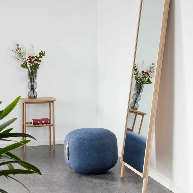 Table de console en chêne naturel avec étagère à barreaux - Hübsch