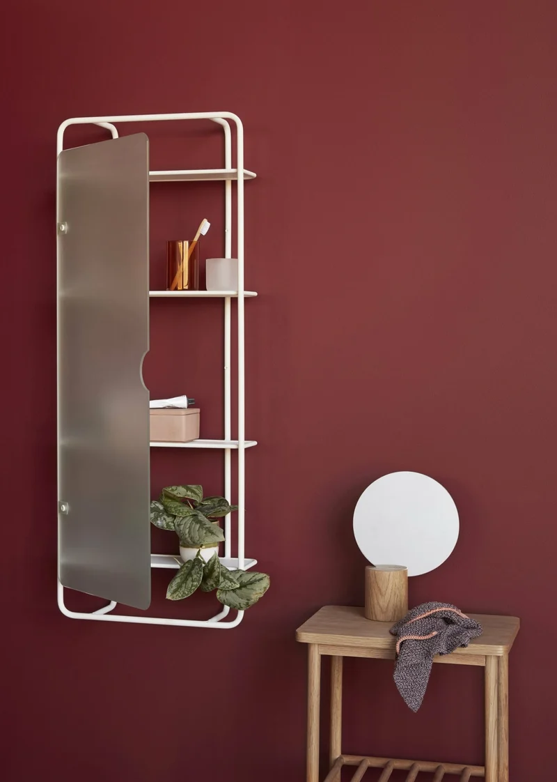 Table de console en chêne naturel avec étagère à barreaux - Hübsch
