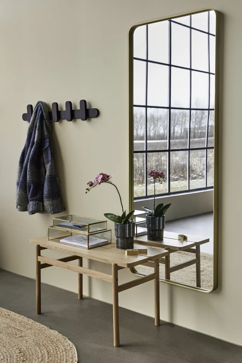 Banc 85 x 38 x 45 cm en bois de chêne naturel - Hübsch