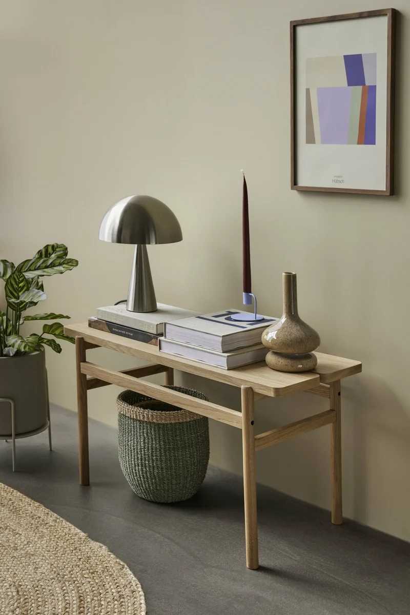 Banc 85 x 38 x 45 cm en bois de chêne naturel - Hübsch