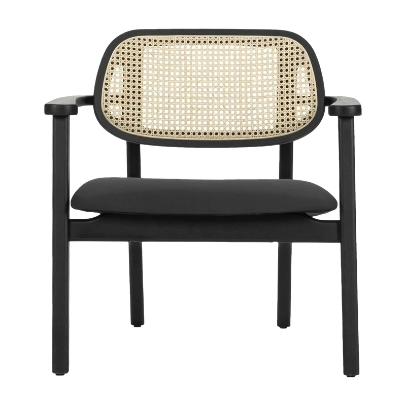 Fauteuil en chêne noir et cannage Titus - Vincent Sheppard