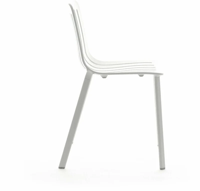 Chaise en aluminium blanc Plato - Magis