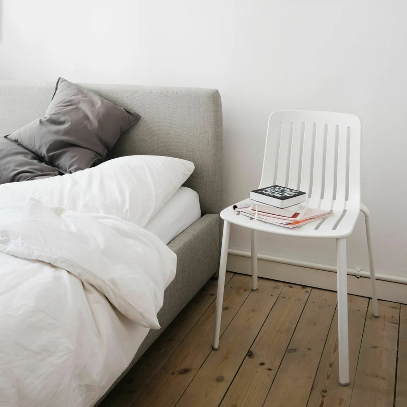 Chaise en aluminium blanc Plato - Magis