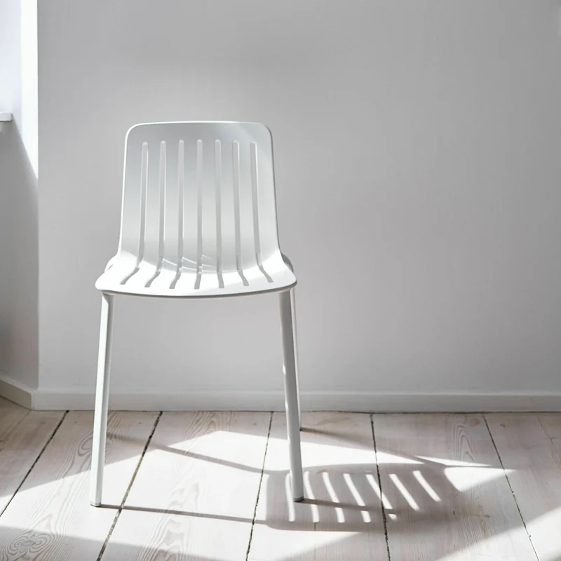 Chaise en aluminium blanc Plato - Magis