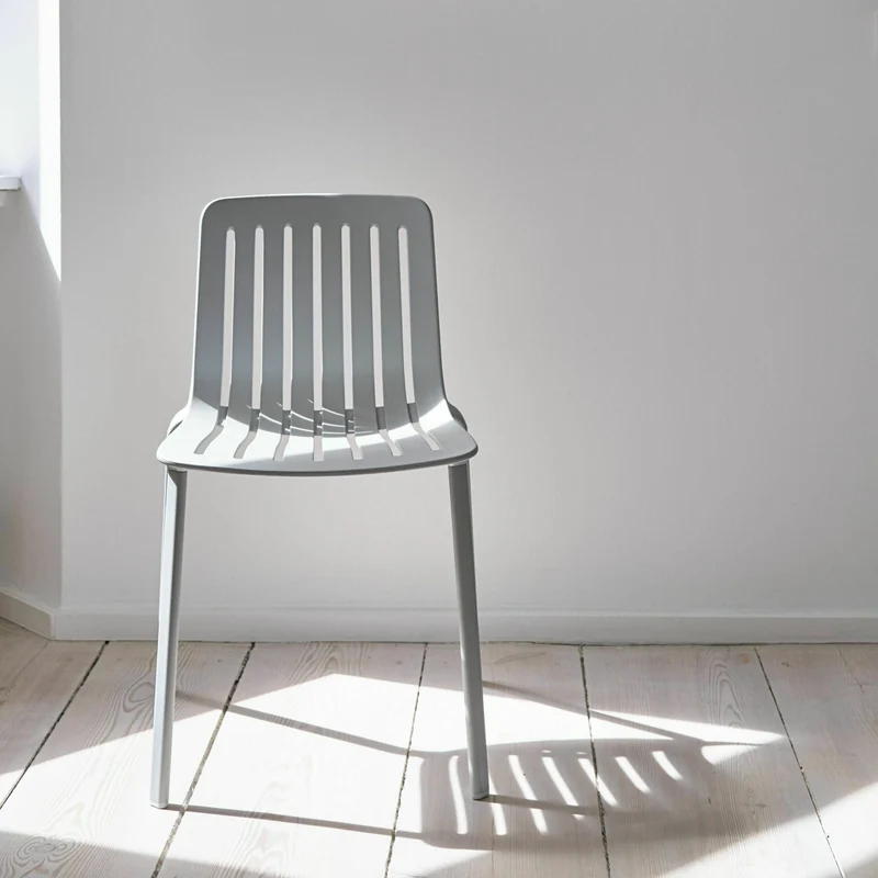 Chaise en aluminium gris Plato - Magis