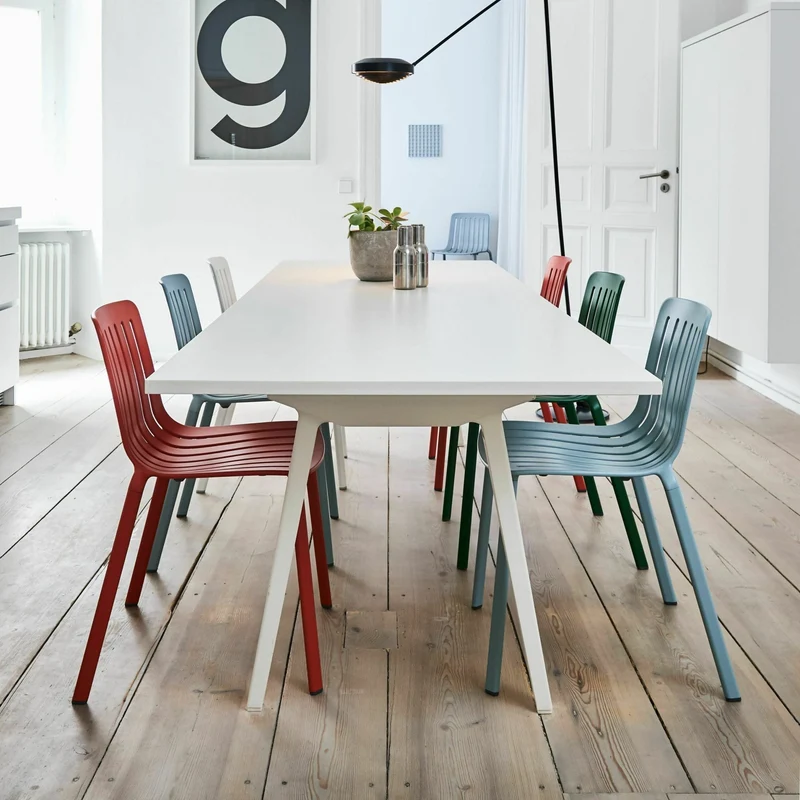 Chaise en aluminium noir Plato - Magis