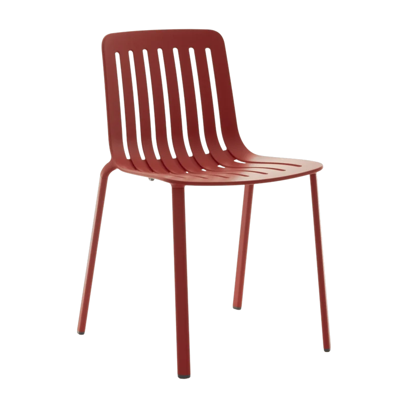 Chaise en aluminium rouge Plato - Magis