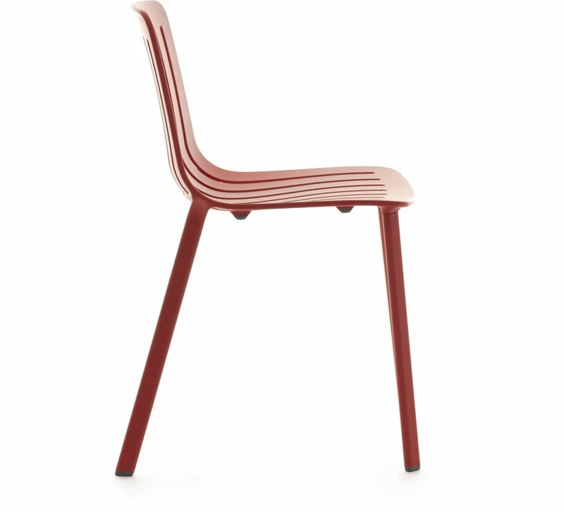 Chaise en aluminium rouge Plato - Magis