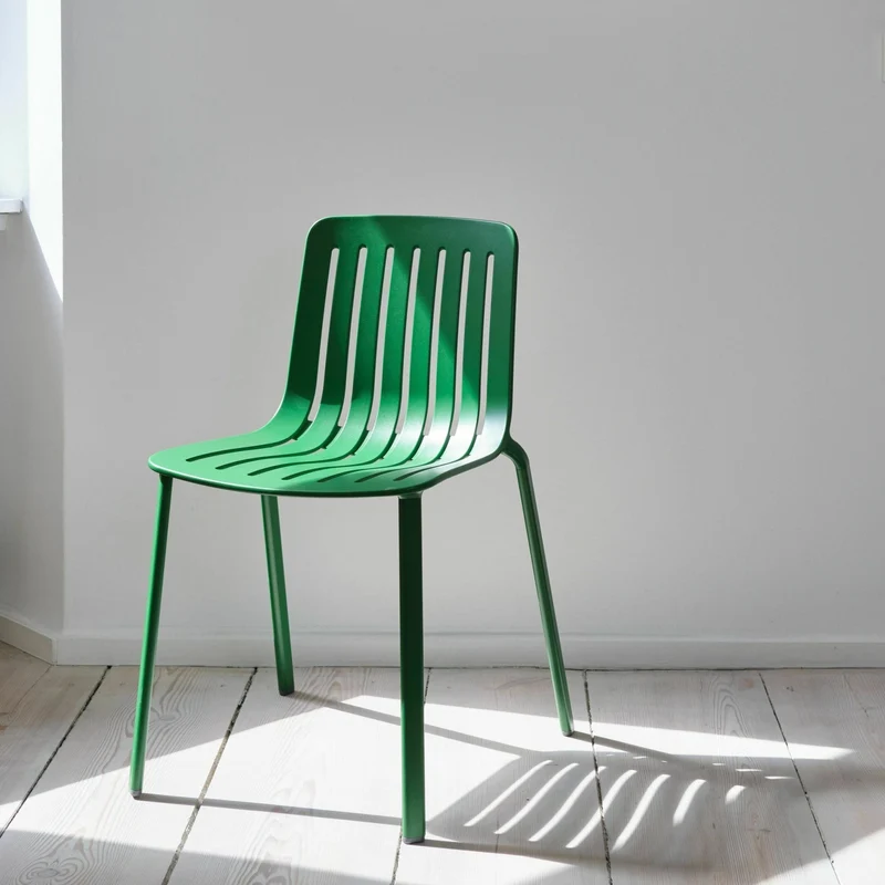 Chaise en aluminium vert Plato - Magis