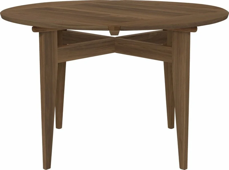 Table à manger extensible en noyer B-Table - Gubi