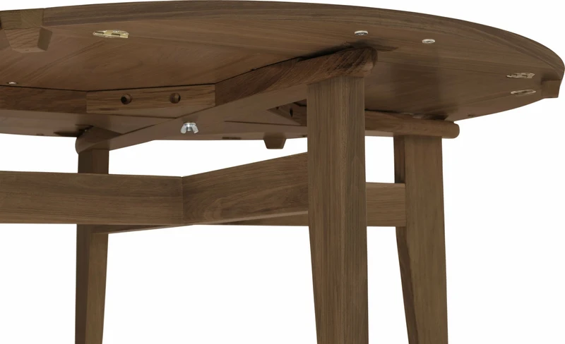 Table à manger extensible en noyer B-Table - Gubi