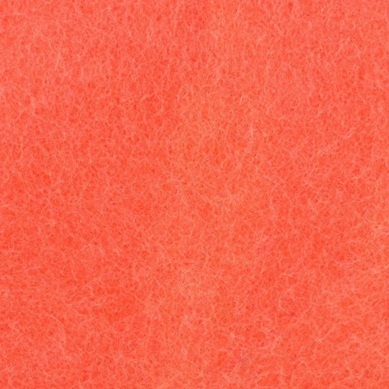 Petit pouf rond en laine corail S Felix - myfelt