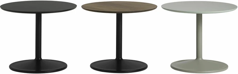Table d'appoint aluminium noir D 41 x H 40 cm Soft - Muuto