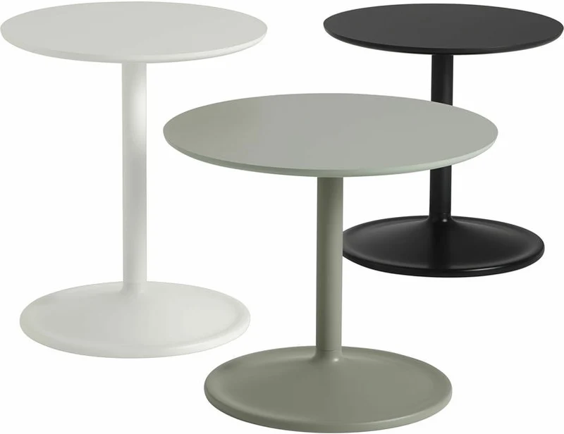Table d'appoint aluminium noir D 41 x H 40 cm Soft - Muuto
