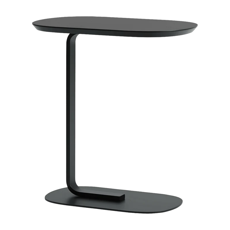 Table d'appoint en acier noir H 73,5 cm Relate - Muuto