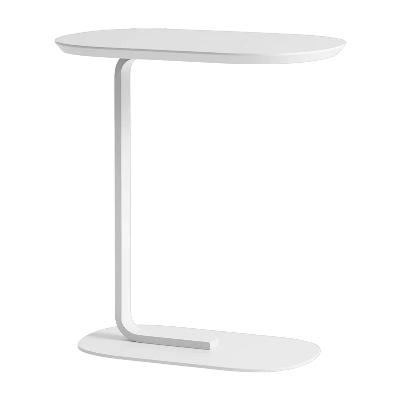 Table d'appoint en acier blanc cassé H 73,5 cm Relate - Muuto