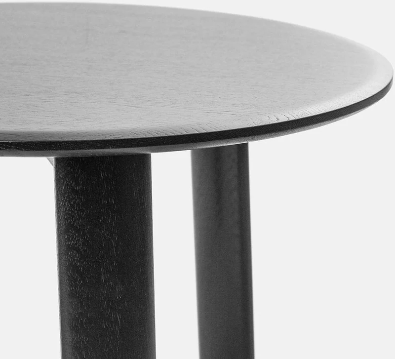 3 tables basses en chêne noir Alle - Hem