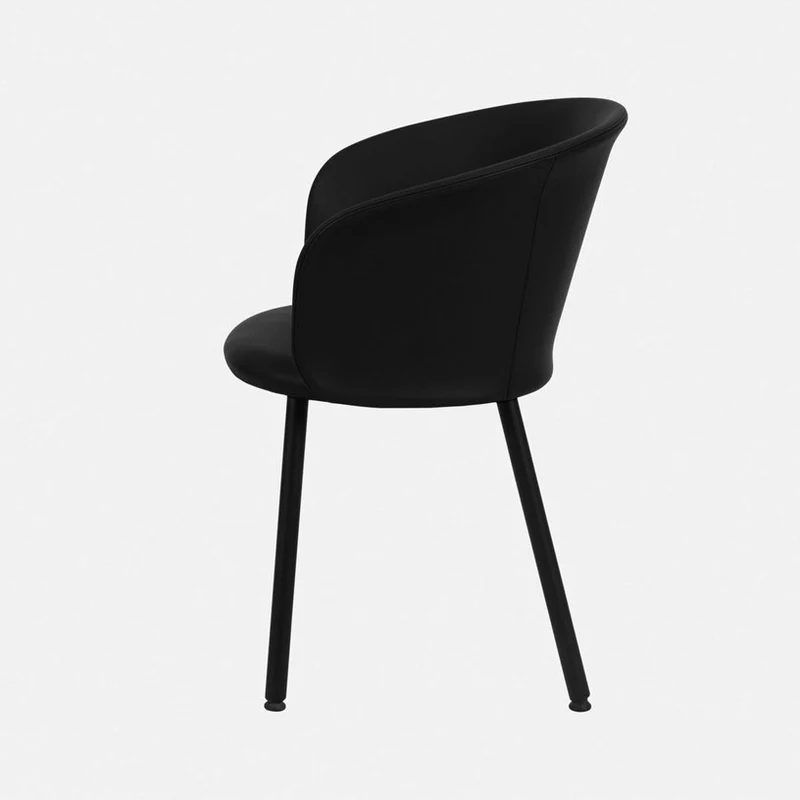 Chaise en cuir noir Kendo - Hem