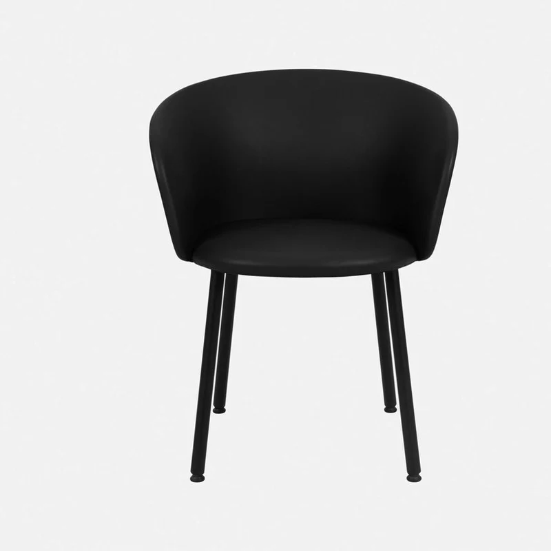 Chaise en cuir noir Kendo - Hem