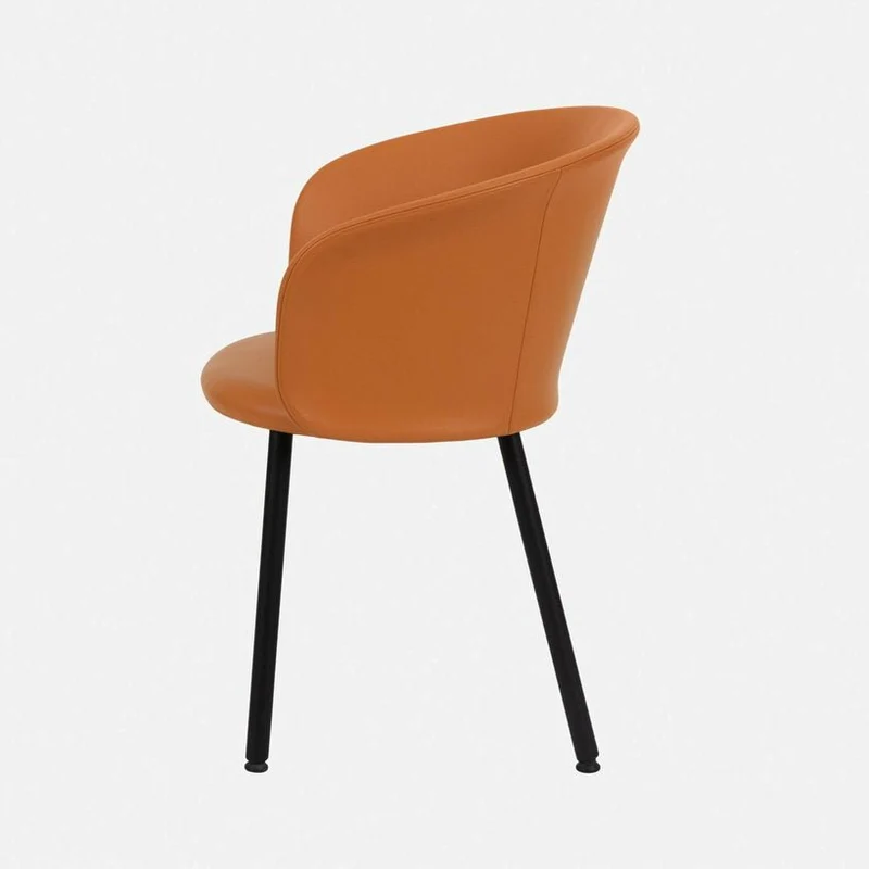 Chaise en cuir marron Kendo - Hem