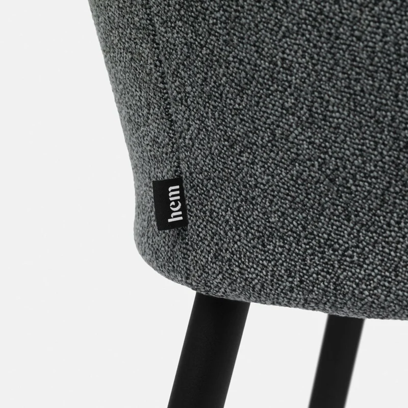 Chaise en laine Graphite Kendo - Hem