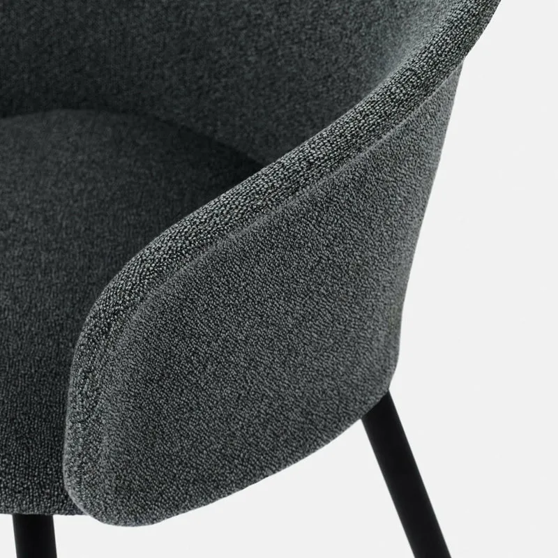 Chaise en laine Graphite Kendo - Hem