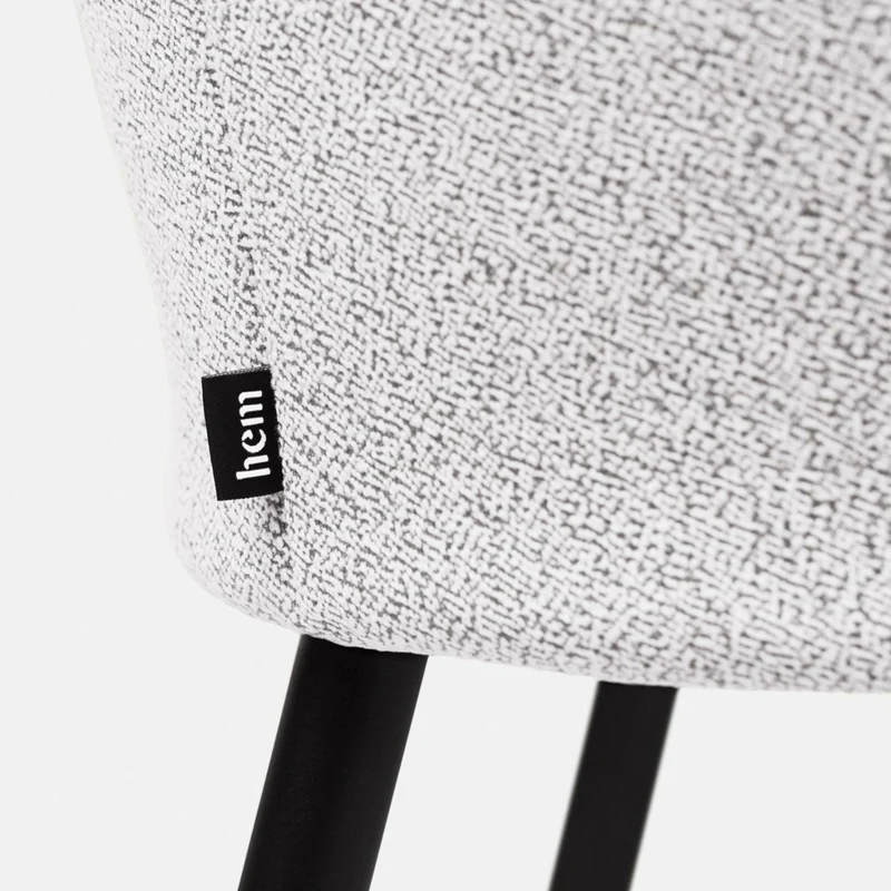 Chaise en laine Porcelain Kendo - Hem