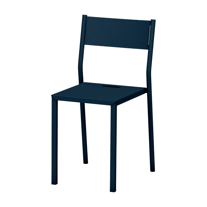 Chaise en acier denim Take - Matière Grise