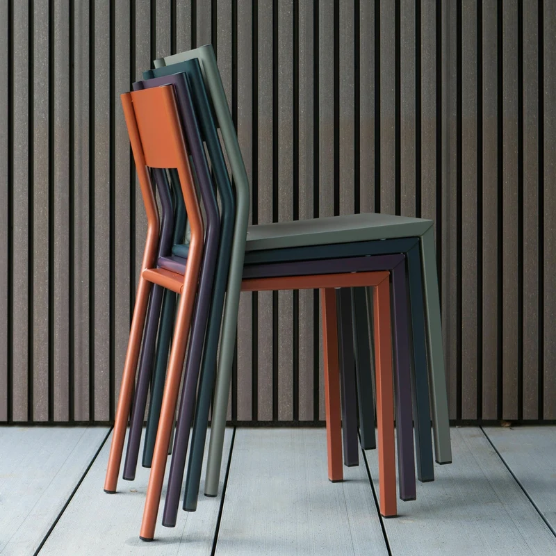 Chaise en acier noir mat Take - Matière Grise