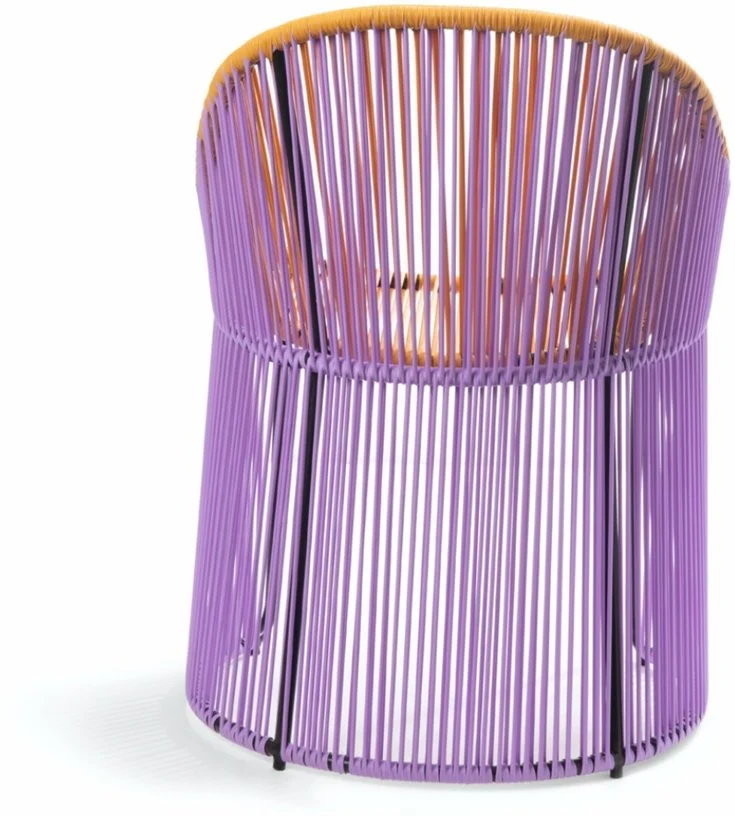 Chaise en acier lila et jaune Cartagenas - Ames