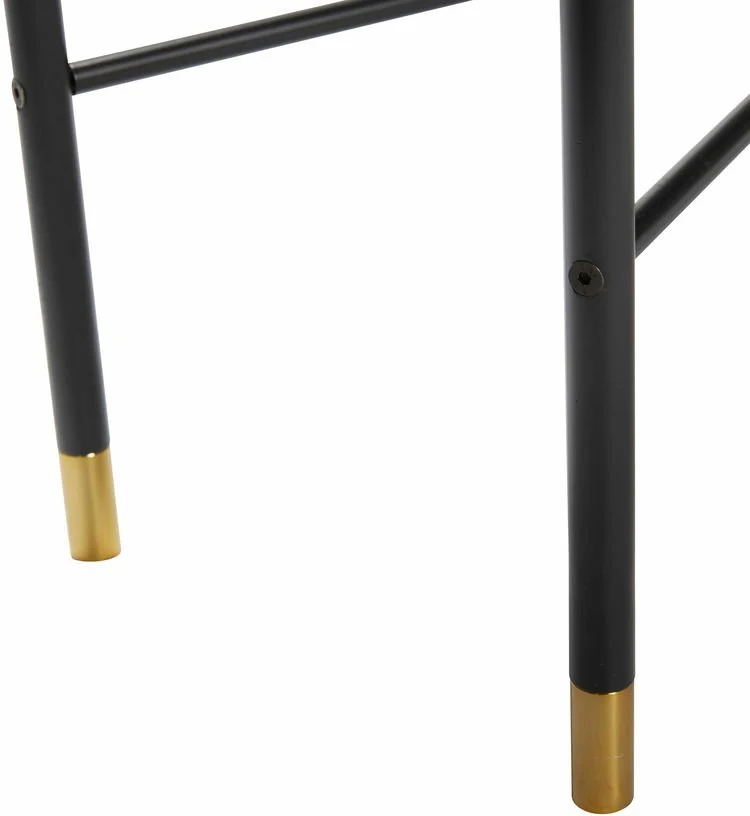 Console en bois de frêne noir et laiton - Hübsch