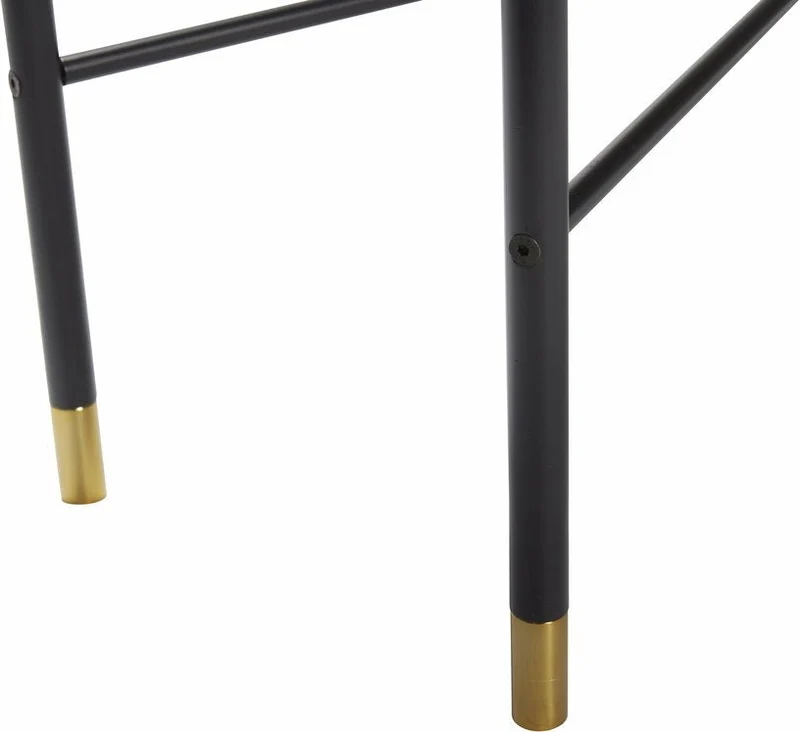 Console en bois de frêne noir et laiton - Hübsch