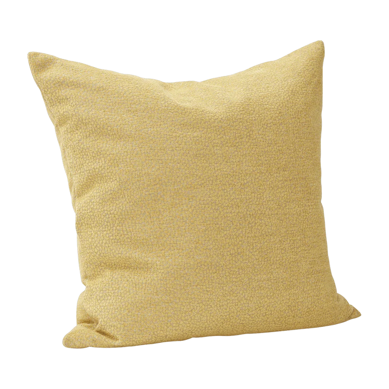Coussin avec rembourrage 60 x 60 cm jaune - Hübsch