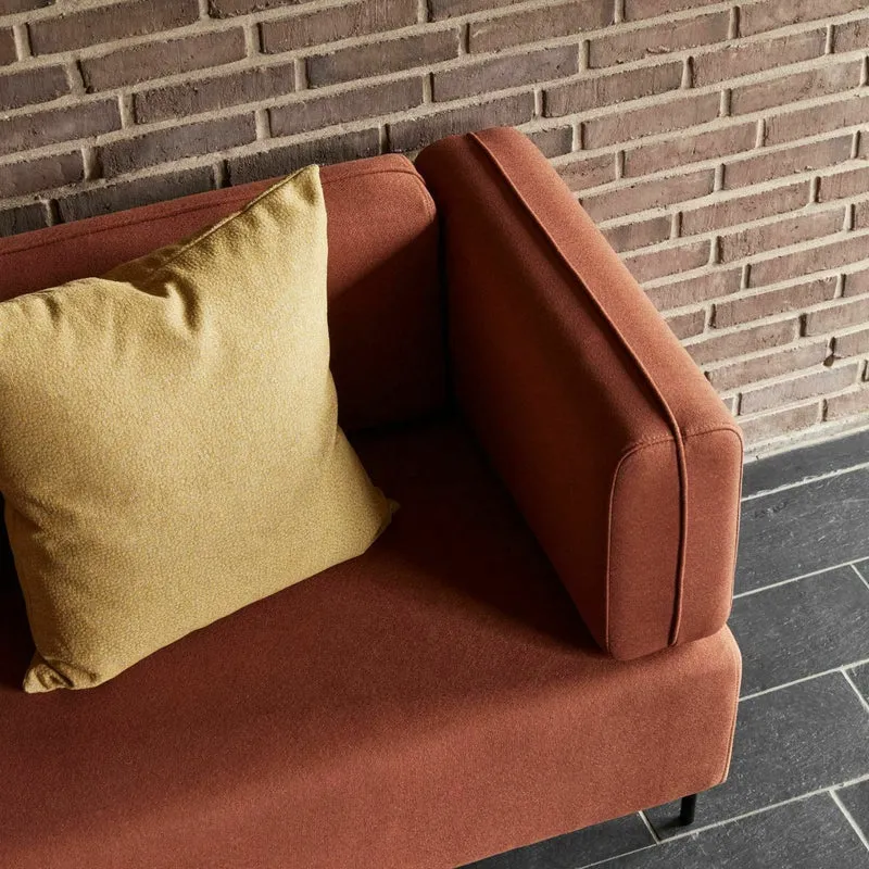Coussin avec rembourrage 60 x 60 cm jaune - Hübsch