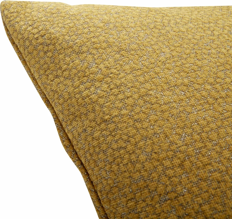 Coussin avec rembourrage 60 x 60 cm jaune - Hübsch