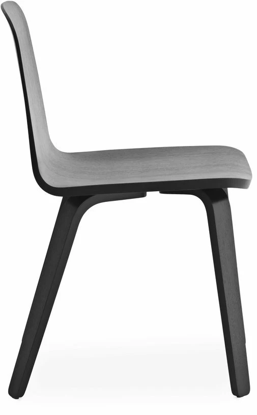 Chaise en chêne noire Just noir/noir - Normann Copenhagen