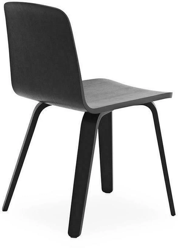 Chaise en chêne noire Just noir/noir - Normann Copenhagen
