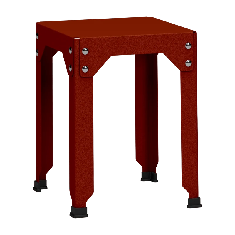 Tabouret en acier galvanisé terracotta 45 cm Hegoa - Matière Grise