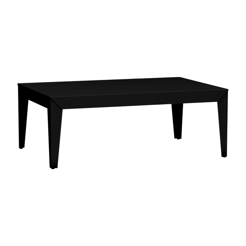 Table basse rectangulaire noir mat Zef - Matière Grise